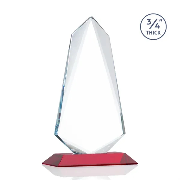 An exquisite 0.75" thick Starfire Crystal award that features stellar bevels... from ASI 84592 St Regis Group / St Regis