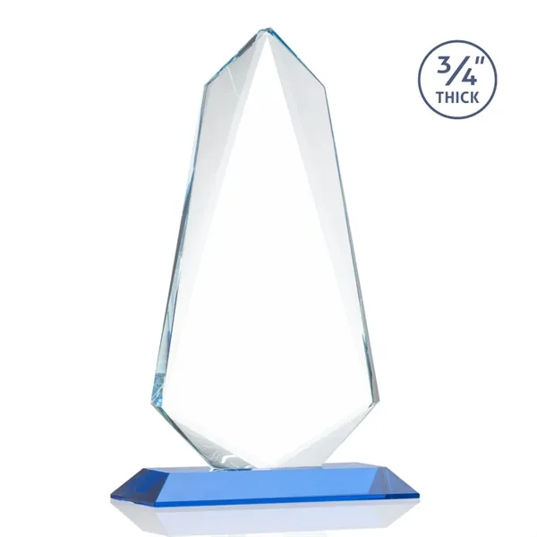 An exquisite 0.75" thick Starfire Crystal award that features stellar bevels... from ASI 84592 St Regis Group / St Regis
