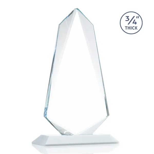 An exquisite 0.75" thick Starfire Crystal award that features stellar bevels... from ASI 84592 St Regis Group / St Regis