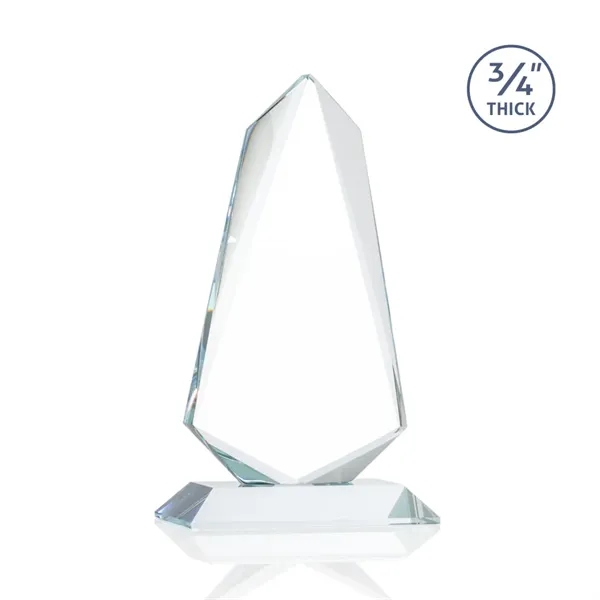 An exquisite 0.75" thick Starfire Crystal award that features stellar bevels... from ASI 84592 St Regis Group / St Regis