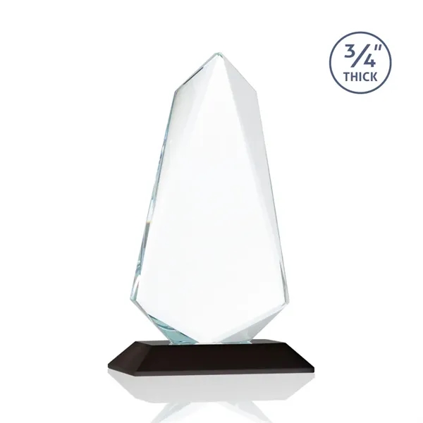 An exquisite 0.75" thick Starfire Crystal award on a Black base.... from ASI 84592 St Regis Group / St Regis