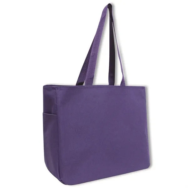 600 denier polyester tote bag with large main pocket, interior self-fabric... from ASI 90859 Tempo Industries Inc / Tempo Tempoline