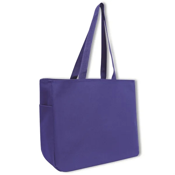 600 denier polyester tote bag with large main pocket, interior self-fabric... from ASI 90859 Tempo Industries Inc / Tempo Tempoline