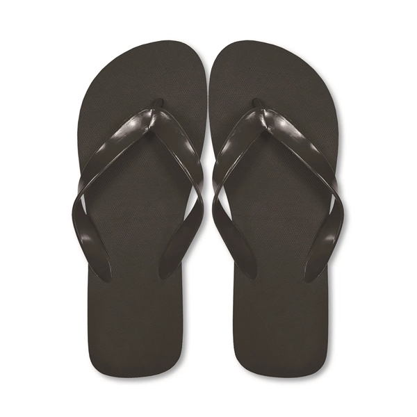 Flip flops with comfortable PE soles and matching color vinyl straps;... from ASI 90859 Tempo Industries Inc
