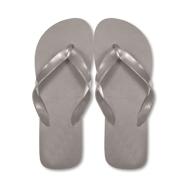 Flip flops with comfortable PE soles and matching color vinyl straps;... from ASI 90859 Tempo Industries Inc