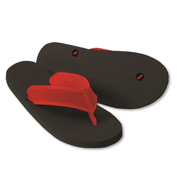 Flip flops with high-quality 15mm EVA soles and upscale microfiber fabric... from ASI 90859 Tempo Industries Inc