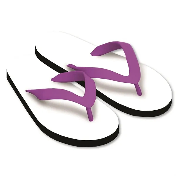 Flip flops with dye-sublimated 15mm EVA soles and soft, natural rubber... from ASI 90859 Tempo Industries Inc / Tempoline