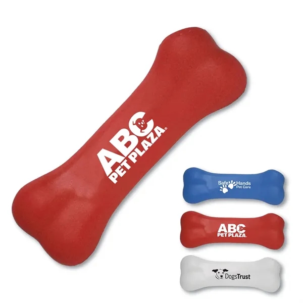 Bone shaped squeaky dog toy, made of vinyl and offered in... from ASI 90859 Tempo Industries Inc