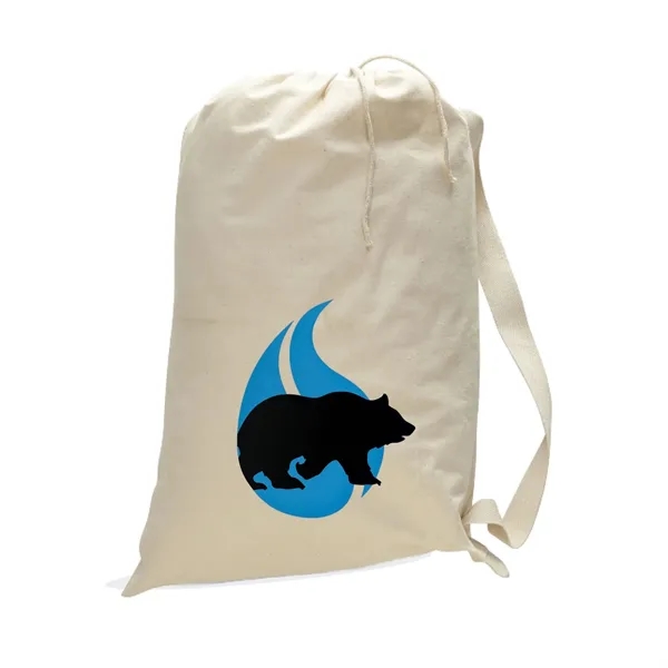 18" x 24" BrandGear® Versa 12 ounce cotton laundry tote with... from ASI 90859 Tempo Industries Inc / Tempo Tempoline