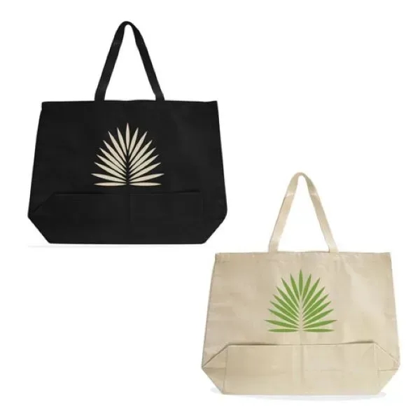 100% Cotton canvas cotton tote bag with 22" long handles and... from ASI 90859 Tempo Industries Inc / Tempo Tempoline