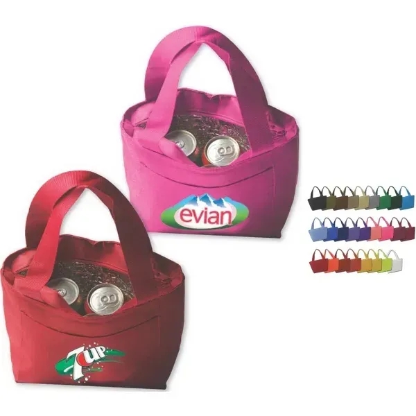 Insulated lunch bag and 6 pack cooler with 17" handles.... from ASI 90859 Tempo Industries Inc