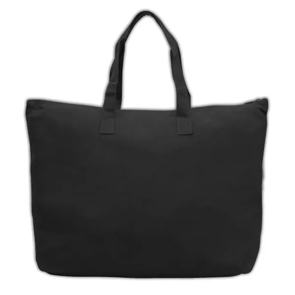 Large 10 oz. 100% canvas cotton tote with zipper top.... from ASI 90859 Tempo Industries Inc