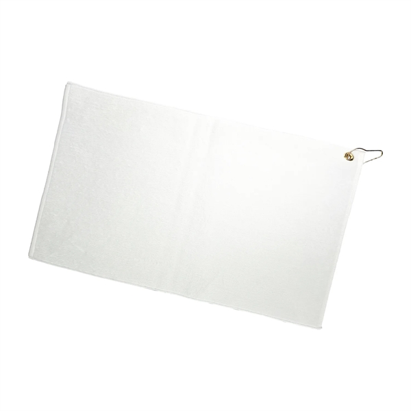 15" x 25" Full Color Sublimated Scrubber Golf Towel. Soft microfiber... from ASI 92980 WOV-IN® / Universal Strap/Wov-In Line