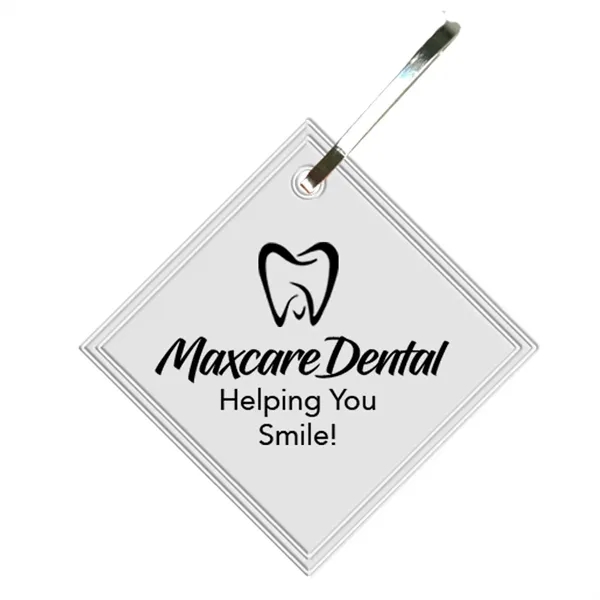 Diamond hook zipper pull measuring 1.37" square with reflective property for... from ASI 54040 Fey Promo / Reflectix® Mi Line by Fey