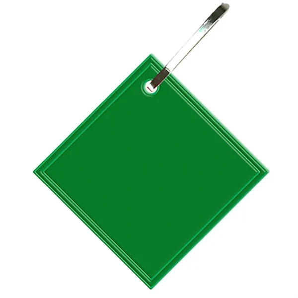 Diamond hook zipper pull measuring 1.37" square with reflective property for... from ASI 54040 Fey Promo / Reflectix® Mi Line by Fey