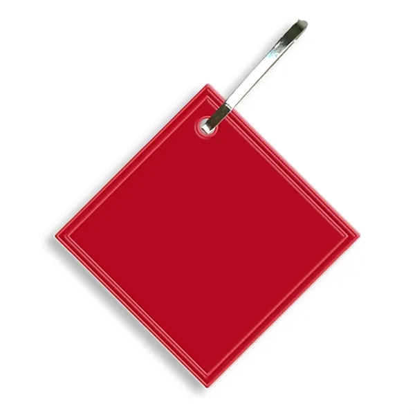 Diamond hook zipper pull measuring 1.37" square with reflective property for... from ASI 54040 Fey Promo / Reflectix® Mi Line by Fey