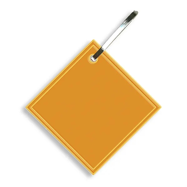 Diamond hook zipper pull measuring 1.37" square with reflective property for... from ASI 54040 Fey Promo / Reflectix® Mi Line by Fey