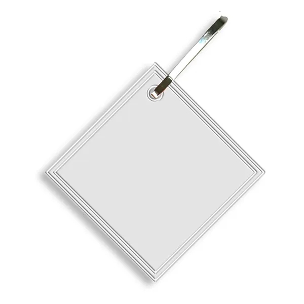 Diamond hook zipper pull measuring 1.37" square with reflective property for... from ASI 54040 Fey Promo / Reflectix® Mi Line by Fey