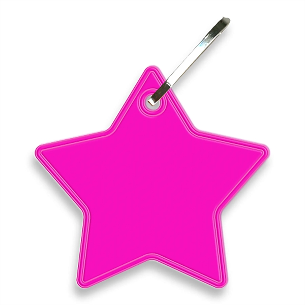 Star shaped zipper pull that measures 1.84"H x 1.93"W with reflective... from ASI 54040 Fey Promo / Reflectix® Mi Line by Fey