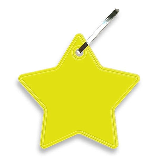 Star shaped zipper pull that measures 1.84"H x 1.93"W with reflective... from ASI 54040 Fey Promo / Reflectix® Mi Line by Fey