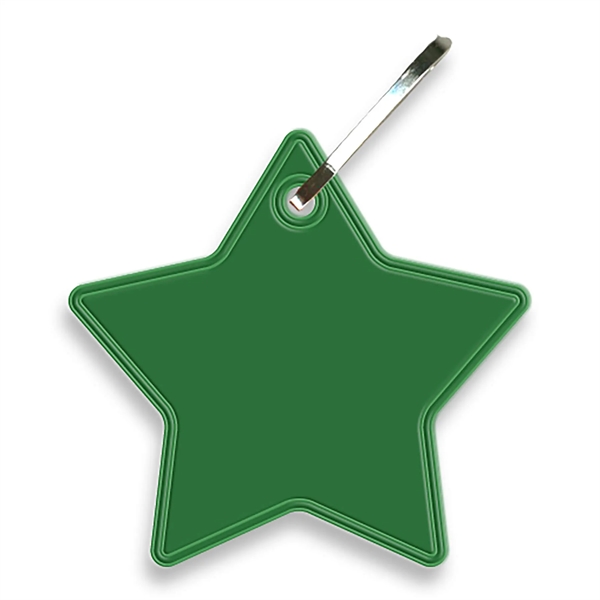 Star shaped zipper pull that measures 1.84"H x 1.93"W with reflective... from ASI 54040 Fey Promo / Reflectix® Mi Line by Fey