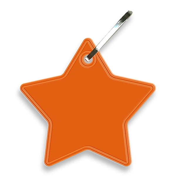 Star shaped zipper pull that measures 1.84"H x 1.93"W with reflective... from ASI 54040 Fey Promo / Reflectix® Mi Line by Fey