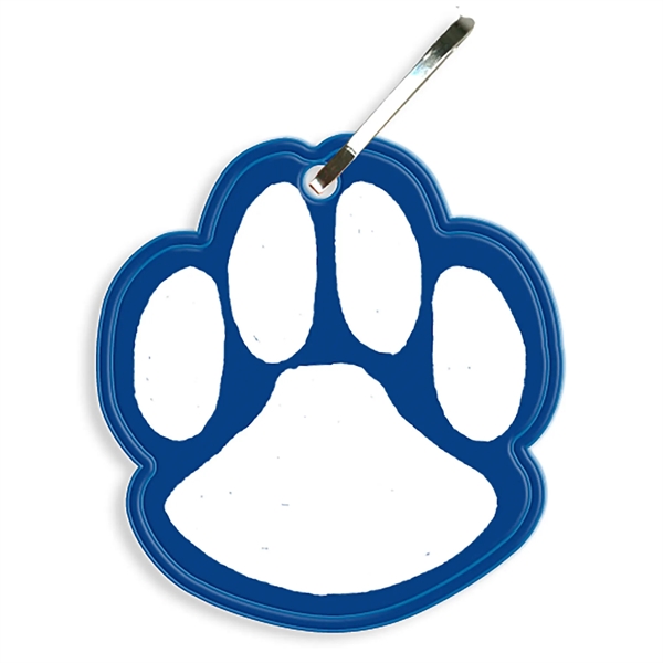 Paw print zipper pull that measures 2.06"H x 1.93"W with reflective... from ASI 54040 Fey Promo / Reflectix® Mi Line by Fey