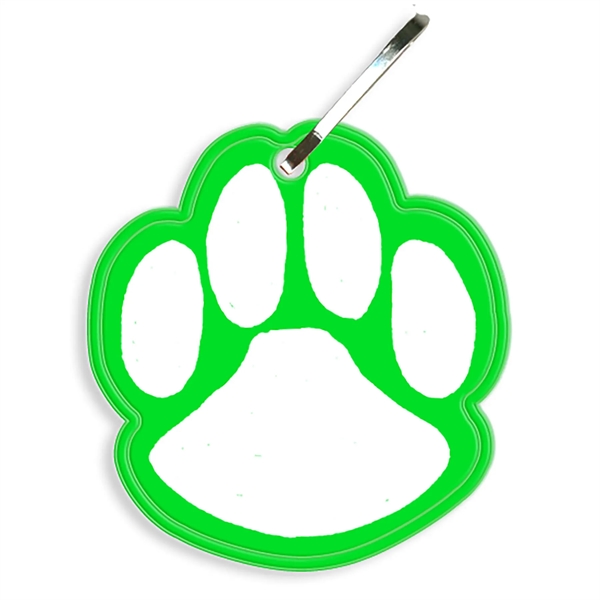 Paw print zipper pull that measures 2.06"H x 1.93"W with reflective... from ASI 54040 Fey Promo / Reflectix® Mi Line by Fey