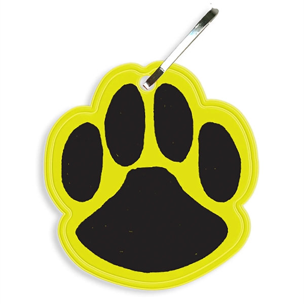 Paw print zipper pull that measures 2.06"H x 1.93"W with reflective... from ASI 54040 Fey Promo / Reflectix® Mi Line by Fey