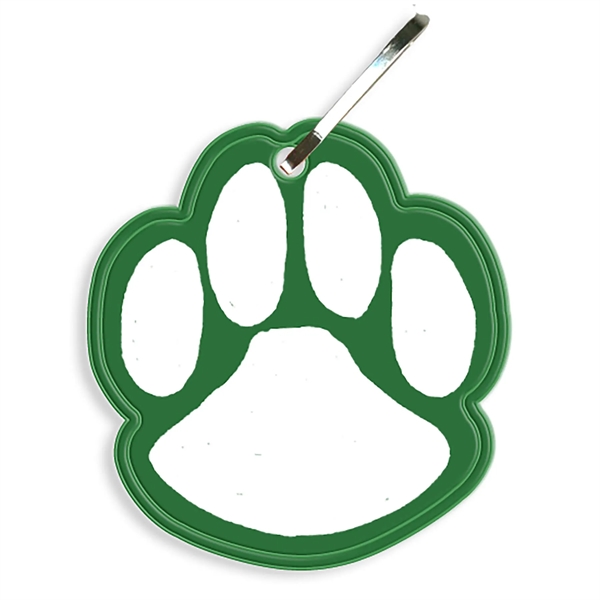 Paw print zipper pull that measures 2.06"H x 1.93"W with reflective... from ASI 54040 Fey Promo / Reflectix® Mi Line by Fey