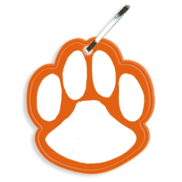 Paw print zipper pull that measures 2.06"H x 1.93"W with reflective... from ASI 54040 Fey Promo / Reflectix® Mi Line by Fey