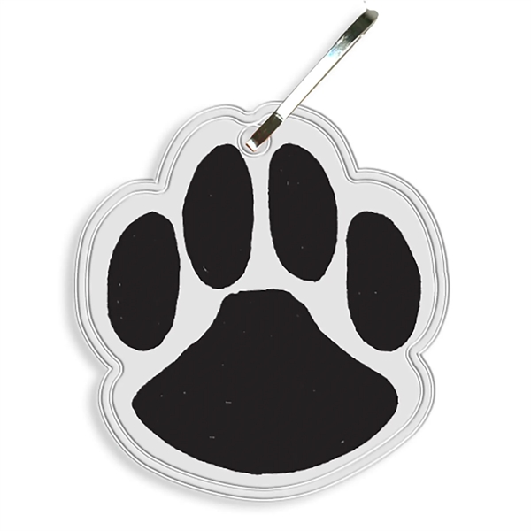 Paw print zipper pull that measures 2.06"H x 1.93"W with reflective... from ASI 54040 Fey Promo / Reflectix® Mi Line by Fey