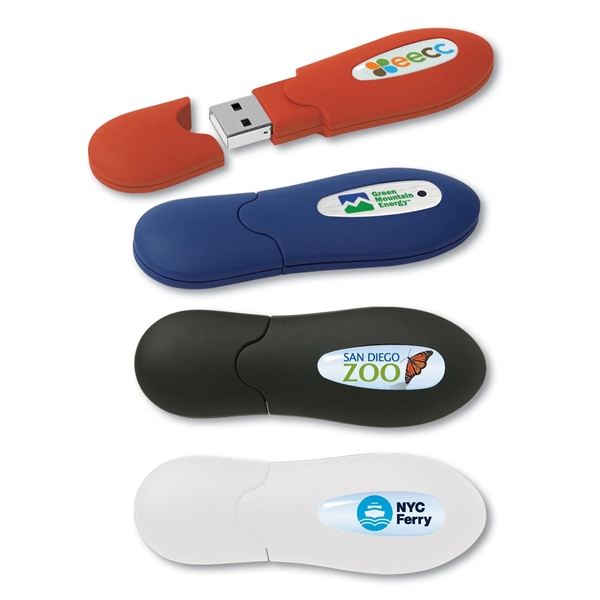 USB 2.0 flash drive made of a recycled plastic shell and... from ASI 90859 Tempo Industries Inc / Tempoline