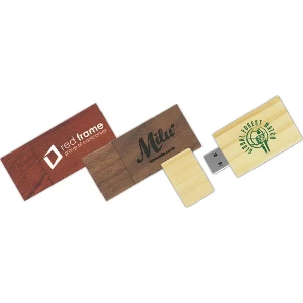 USB 2.0 flash drive that's available in a variety of woods.... from ASI 90859 Tempo Industries Inc / Tempoline