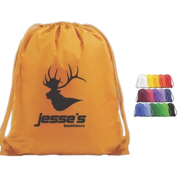 Drawstring backpack that measures 17" wide with double drawstrings.... from ASI 90859 Tempo Industries Inc / Tempo Tempoline