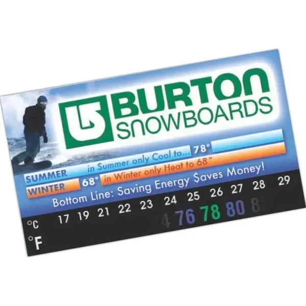 Magnetic business card with thermometer strip.... from ASI 90859 Tempo Industries Inc / Tempo Tempoline