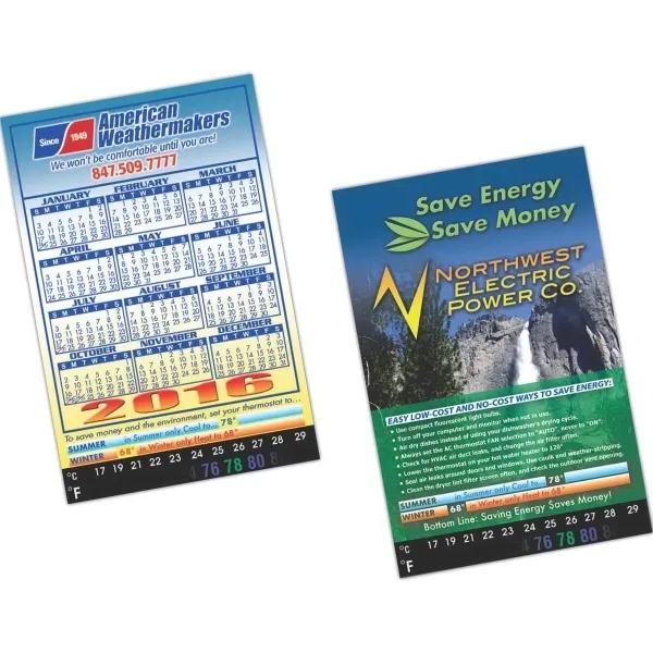 Large rectangle shape magnet with thermometer strip.... from ASI 90859 Tempo Industries Inc / Tempo Tempoline