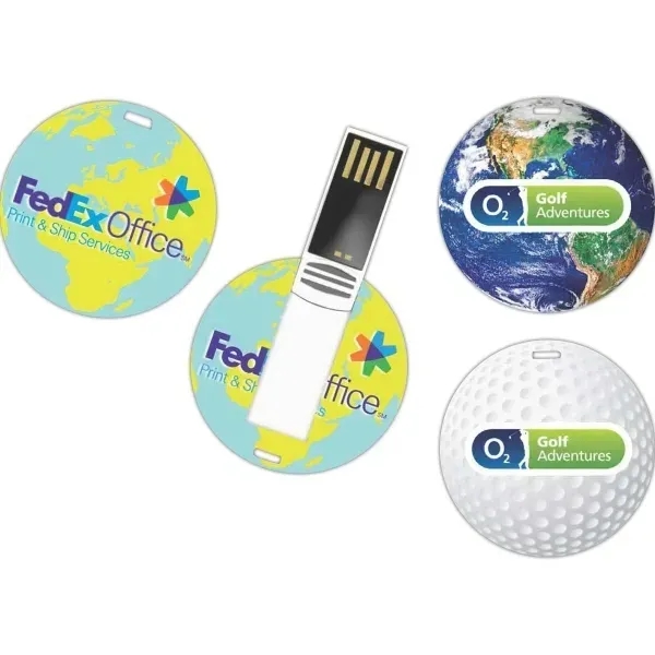 Thin and round USB flash drive.... from ASI 90859 Tempo Industries Inc / Tempoline