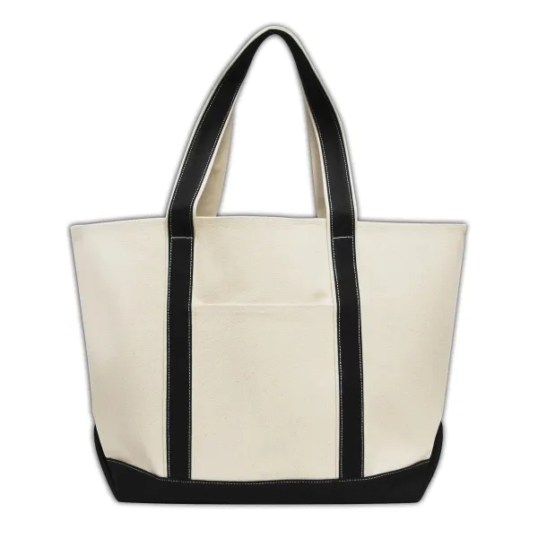 Tote bag made of cotton canvas with bright colored 26" handles.... from ASI 90859 Tempo Industries Inc