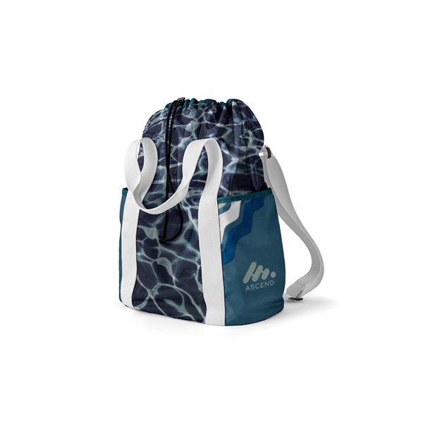 Full color mesh cinch backpack with 2 side pockets, 600D base,... from ASI 45657 Pop! Promos