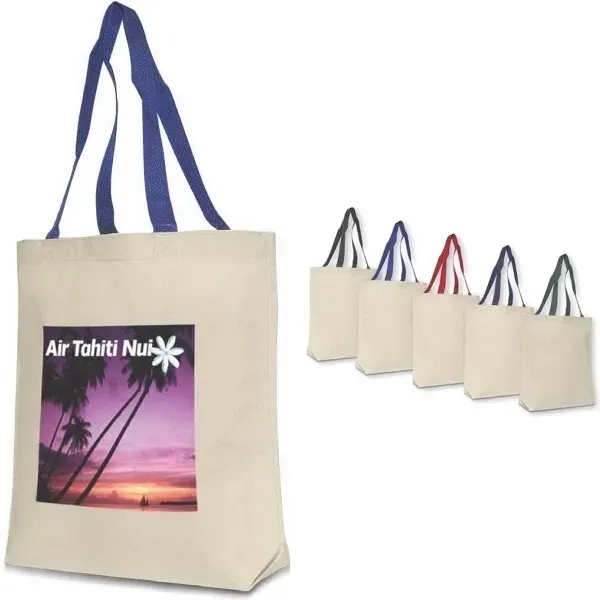 Large canvas cotton tote bag 23" handles, available in your choice... from ASI 90859 Tempo Industries Inc / Tempo Tempoline