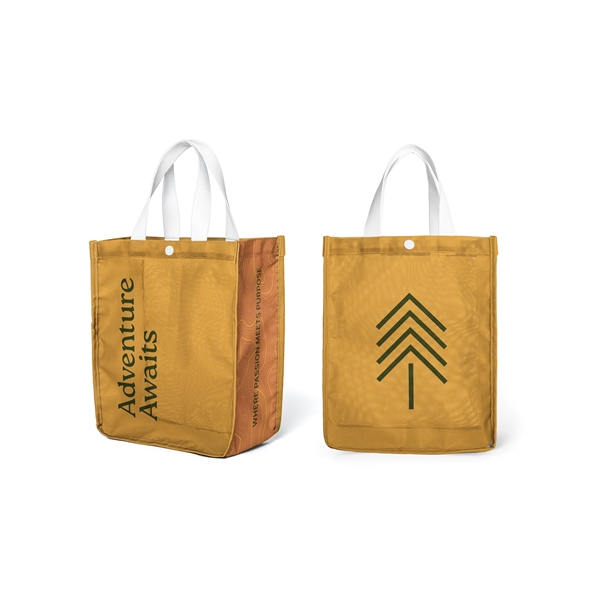 Small full-color mesh lunch tote with snap closure, 600D base, 600D... from ASI 45657 Pop! Promos