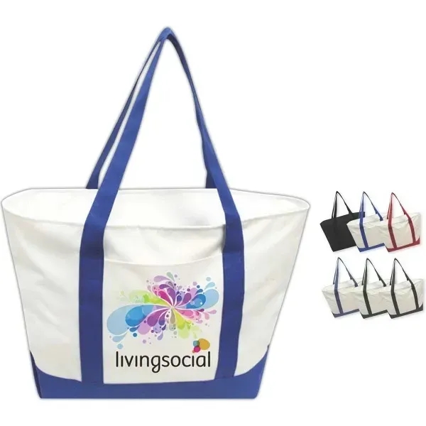 600 denier boat tote with expandable bottom, matching fabric handles, large... from ASI 90859 Tempo Industries Inc