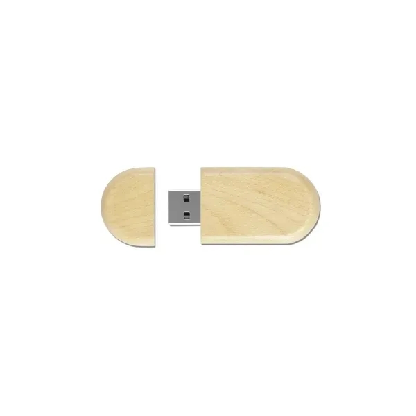 Wooden USB 2.0 flash drive with large imprint area.... from ASI 90859 Tempo Industries Inc / Tempoline