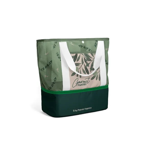 Full color Mesh Tote with front pocket, snap closure, and zippered... from ASI 45657 Pop! Promos