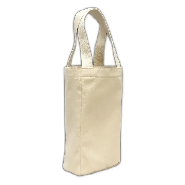 10 oz cotton canvas wine tote that holds 2 bottles.... from ASI 90859 Tempo Industries Inc / Tempo Tempoline