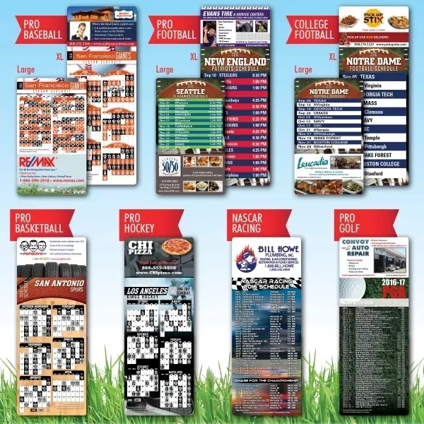 Full color USA-made magnets with sports schedules.... from ASI 90859 Tempo Industries Inc / Tempo Tempoline