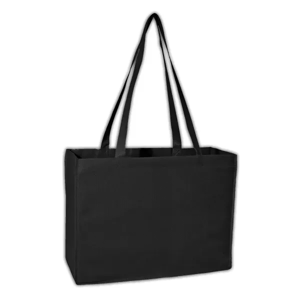 Heavyweight 90 gram polypropylene, recyclable non-woven tote bag with 28" self-fabric... from ASI 90859 Tempo Industries Inc / Tempo Tempoline