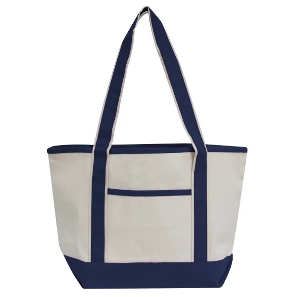 Boat tote bag made of cotton canvas with 31" handles, 5.5"... from ASI 90859 Tempo Industries Inc