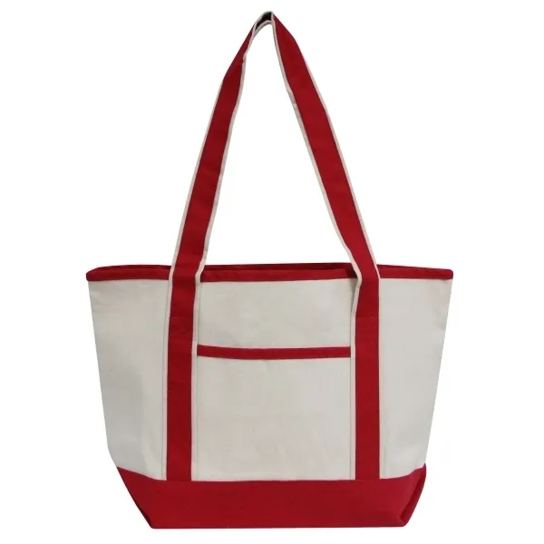 Boat tote bag made of cotton canvas with 31" handles, 5.5"... from ASI 90859 Tempo Industries Inc